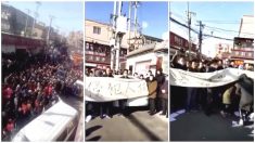 北京で千人が抗議デモ　出稼ぎ労働者掃討に反撥して