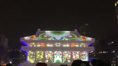 迫力のある映像と雪像の競演　第69回さっぽろ雪まつり