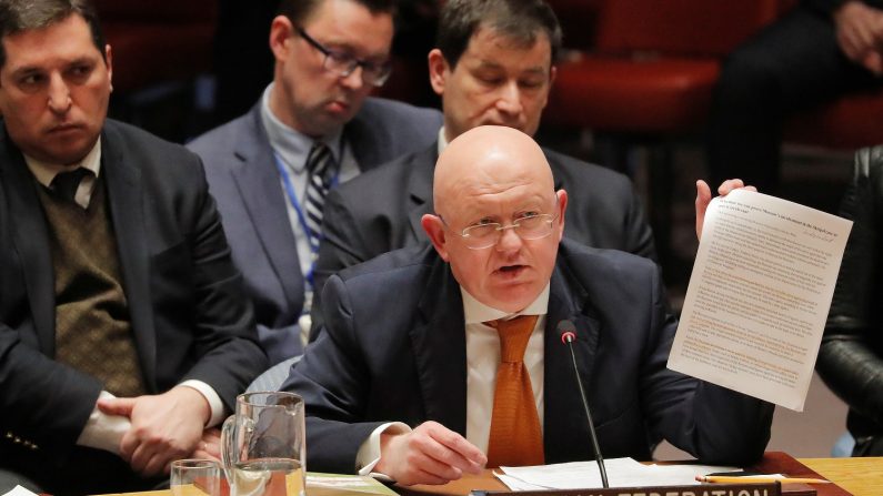 シリア化学兵器調査巡る安保理決議案、ロシアが拒否権行使