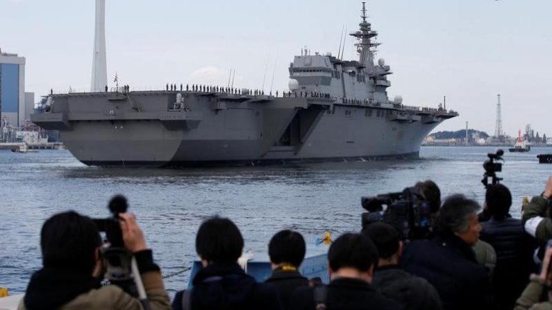 海自ヘリ空母「かが」、9月から南シナ海・インド洋へ派遣=関係者