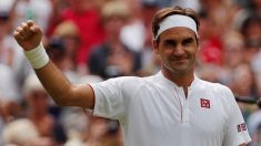 テニス＝フェデラーがストレート勝ち、ウィンブルドン2回戦