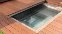 【アイディア住宅】「ウッドデッキ」が「プール」にトランスフォーム