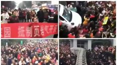 【動画ニュース】シェールガス採掘に誘発された人工地震？ 連日の地震に住民らが大規模抗議