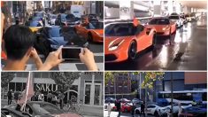 【動画ニュース】中国人留学生がフェラーリで押しかけ愛国を叫ぶ 当局が動画を突然削除