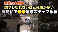 武漢の火葬場が高時給で〇〇運搬スタッフ急募 燃やし切れないほど死者が多い？