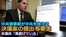 中共領事館が中共を称える決議案の提出を要求 米議員「馬鹿げている」