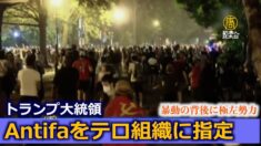 暴動の背後に極左勢力 トランプ 大統領「ANTIFAをテロ組織に指定」