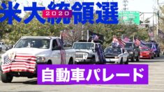 【米大統領選2020】ニューヨーク州ロングアイランドの自動車パレード＝Long Island Loud Majority