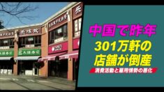 中国で301万軒の店舗が倒産　専門家は消費活動と雇用情勢の悪化を懸念