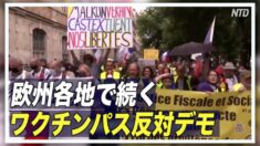 欧州 ワクチン接種証明義務化への抗議デモ広がる