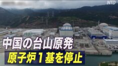 中国の台山原発 原子炉１基を停止