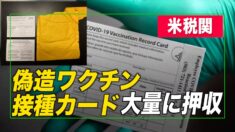米税関 大量の偽造「ワクチン接種証明書」を押収