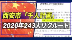 西安市「千人計画」 で外国人研究者243人リクルート＝2020年