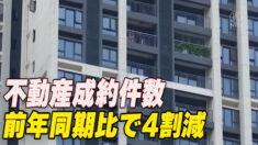 中国100都市の不動産成約件数 前年同期比で4割減
