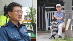 무단횡단하는 어르신들 지키려고 사비 털어 ‘장수의자’ 만든 경찰관
