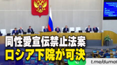 ロシア下院 同性愛宣伝禁止法案可決