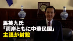 馬英九氏「両岸ともに中華民国」 主張が封殺