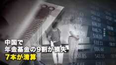 中国で年金基金の9割が損失 7本が清算