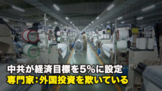 中共が経済目標を5％に設定、専門家：外国投資を欺いている